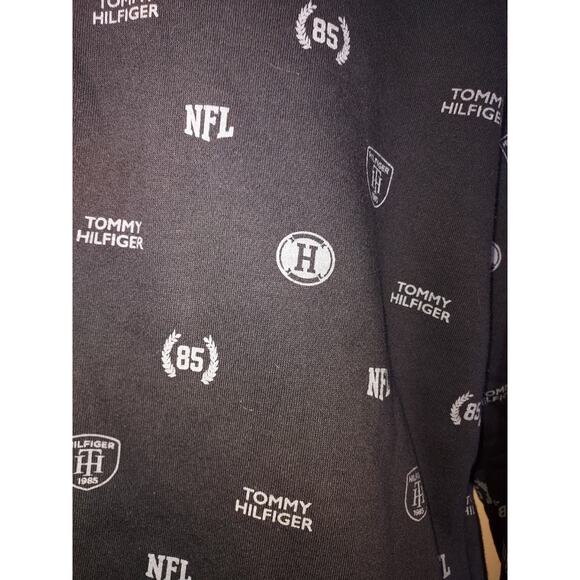 Miami Dolphins Men's XL Tommy Hilfiger Sweatshirt NFL Long Sleeve Crew Black - Picture 5 of 8